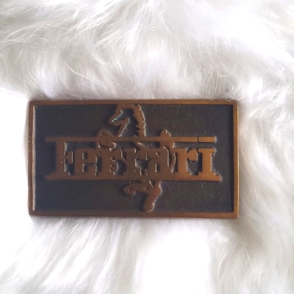 Vintage Ferrari belt buckle